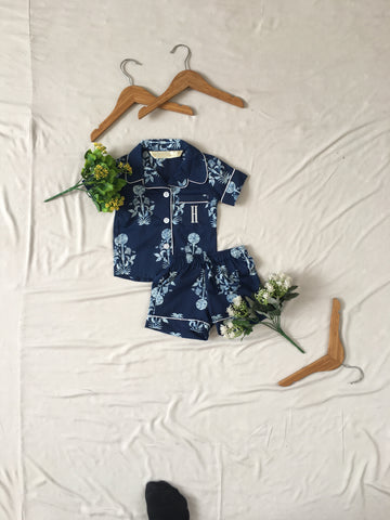 Floral Shirt Pajamas Set for Kids