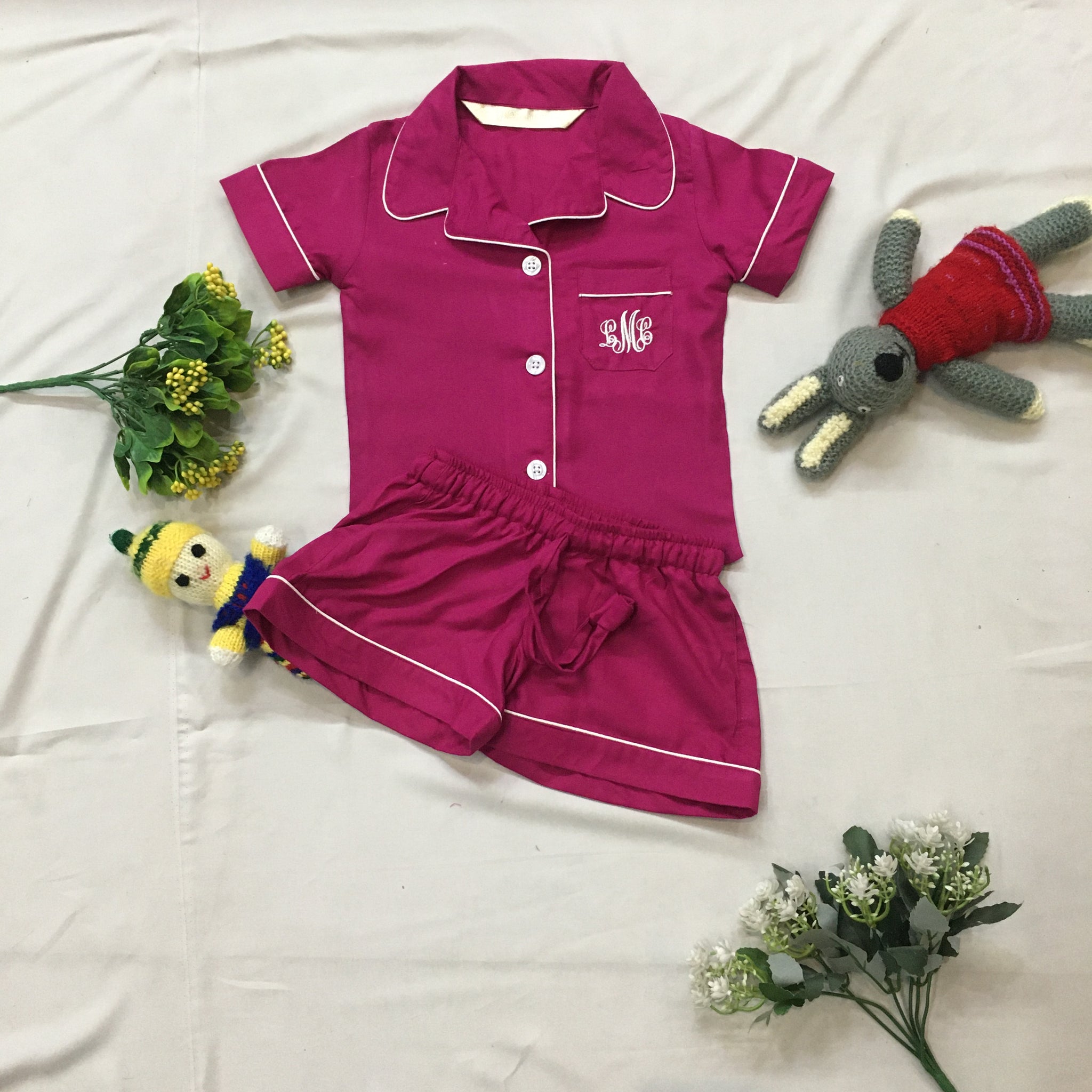 Cotton Rayon Shirt Short Set for Kids