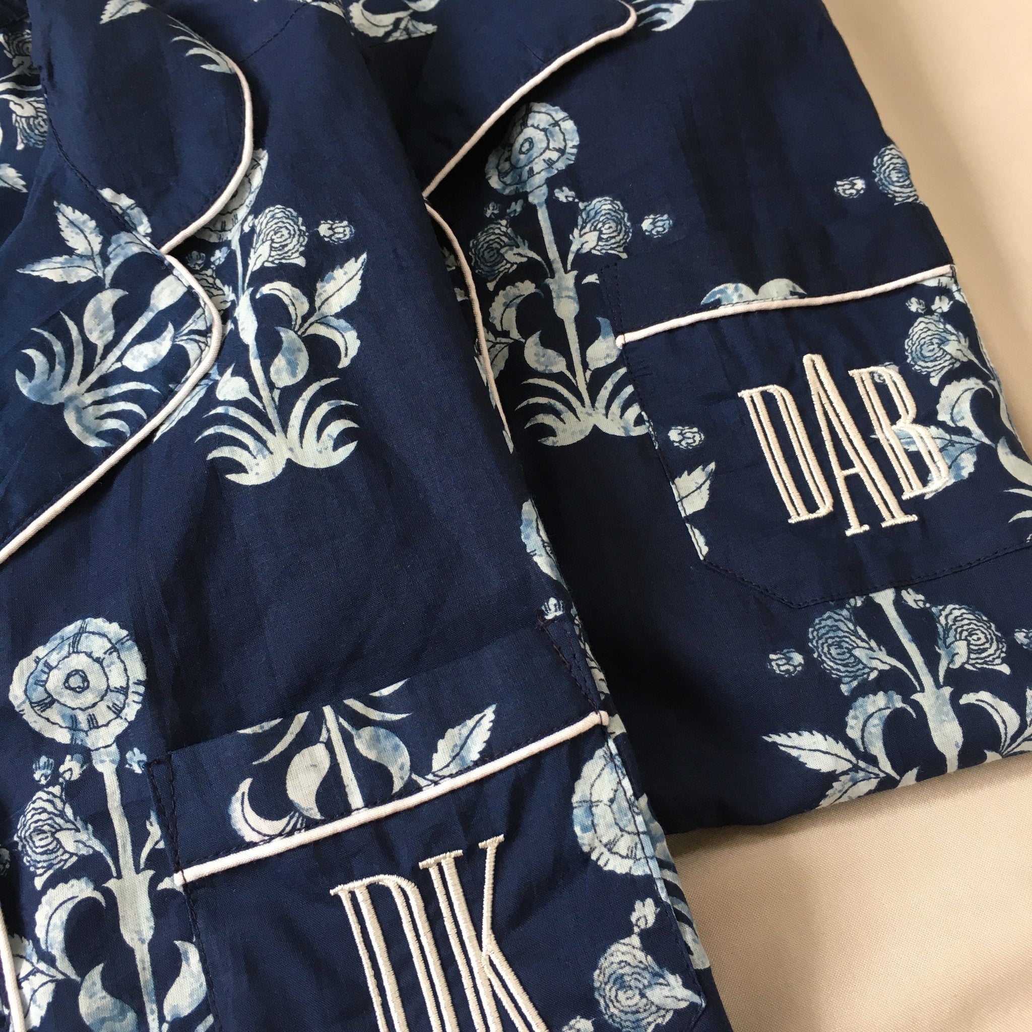 Floral Shirt Pajamas Sets