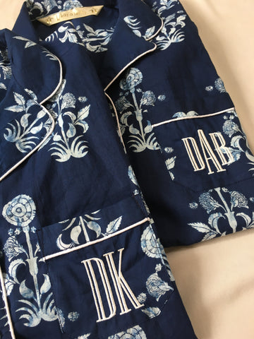 Floral Shirt Pajamas Sets